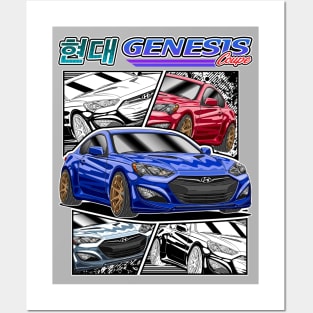 KDM Hyundai Genesis Coupe Posters and Art